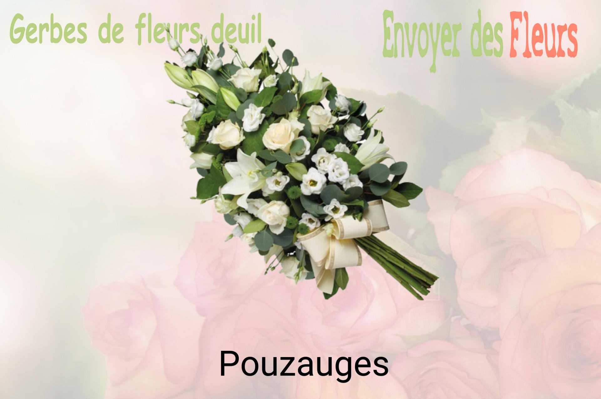 Gerbe de fleurs de deuil livrée à Pouzauges